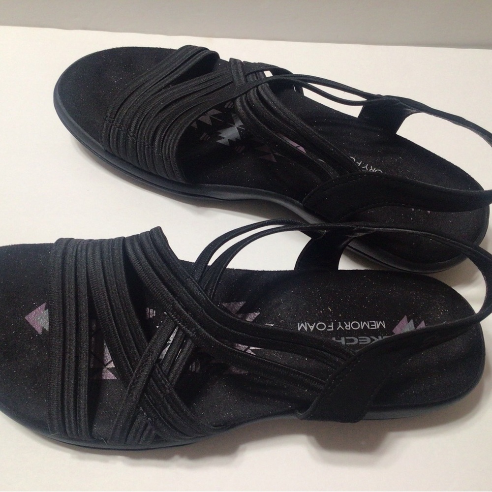 Skechers Size 8 Machine Washable Outdoor Lifestyle Vegan Memory Foam  Sandals